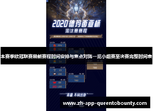 本赛季欧冠联赛最新赛程时间安排与焦点对阵一览小组赛至决赛完整时间表 本赛季欧冠联赛最新赛程时间安排与焦点对阵一览小组赛至决赛完整时间表